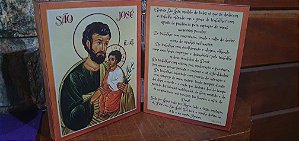 Díptico São José - Oração