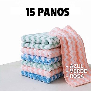 15 Panos Velo-Coral - 25x25cm MicroFibra