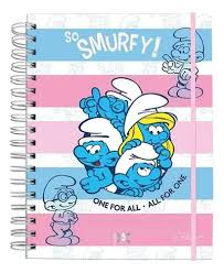 Caderno Smart Colegial Smurfs