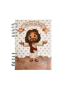 Planner 365 dias com Deus | Jesus - Cor: Rosa