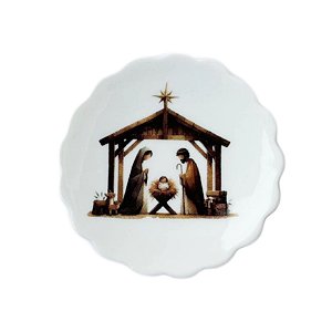 Mini Prato Presépio Wood Belém 10cm