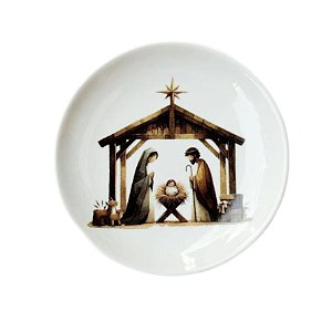 Prato Pão Presépio Wood Berço 16cm
