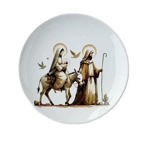 Prato Sobremesa Presepio Wood Belém 21cm
