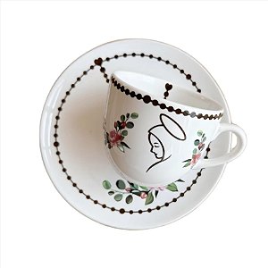 Xicara de Chá Porcelana Nossa Senhora 200ml