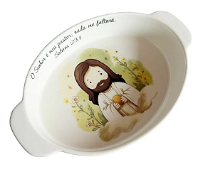 Refratário porcelana Pão da Vida 25x15x5cm