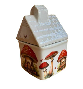Casinha em Porcelana P Cogumelos