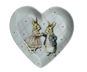 Prato de Coração Garden Casal 21cm