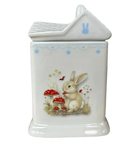 Casinha em Porcelana Garden Azul
