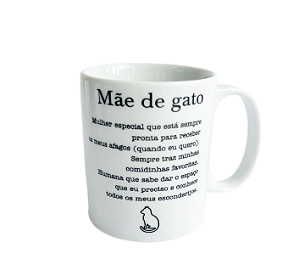 Caneca Personalizada 250ml- Mãe de Gato