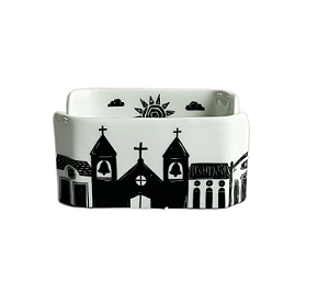 Porta sachê em Porcelana Junina
