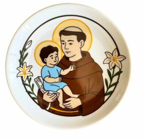 Prato Pão Santo Antônio 16cm