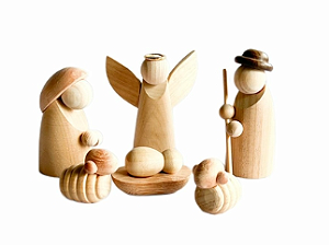 Presépio Sagrada Familia 6 peças s/ suporte