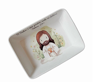 Refratario porcelana Jesus 20x15cm