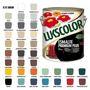 Tinta Esmalte Sintetico Brilhante 3,6ml Lukscolor Cores
