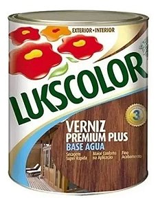 Verniz Base Água Madeira Cores 900ml Lukscolor Móveis 1/4