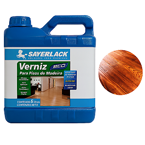 Verniz Para Pisos de Madeira Base Água Semibrilho 5lt Sayerlack