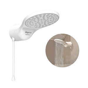 Chuveiro Ducha Moment Eletrônica 220v 7500w Branca Zagonel