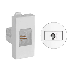 Módulo Tomada Para Internet RJ45 8 Vias Alumbra Siena 6168