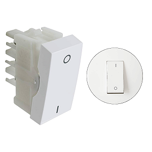 Módulo de Interruptor Bipolar Branco Simples Alumbra Siena 6056