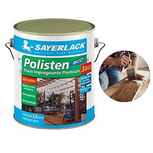 Verniz Polisten Base Água Acqua Eco 3,6lt Sayerlack Cores