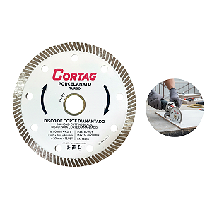 Disco Turbo Diamantado Porcelanato Fino 110mmX20mm Cortag