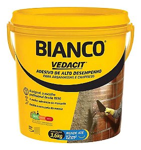 Aditivo Para Argamassa E Chapisco Bianco 3,6lt Vedacit