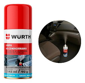 Limpa Higieniza Ar Condicionado Automotivo 145ml Wurth