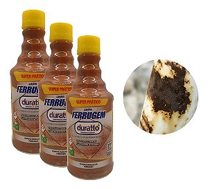 Kit 3und Limpa Ferrugem Piso Porcelanatos 500ml Duratto