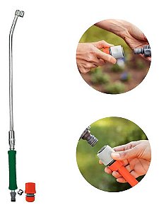 Esguicho Longo Mangueira Alta Pressão + Engate Rápido Garden