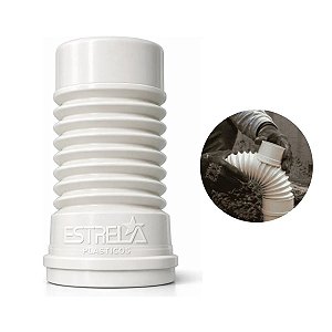 Curva Flexível Esgoto 100mm Tubo 4 Pol. Universal Estrela