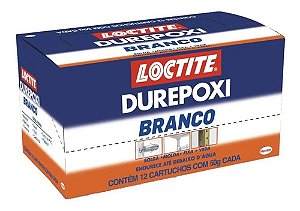 Adesivo Massa Epóxi Durepoxi Branco Caixa 12 Und De 50g