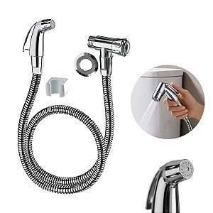 Ducha Higiênica Eco Cromada Gatilho Abs Banheiro Civitt 5655