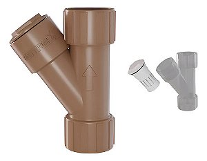 Filtro Y Soldável Tubulação PVC 32mm Marrom Estrela