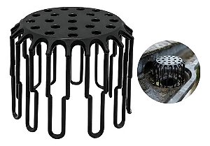 Ralo Grelha Abacaxi Flexivel 150mm Calha Ati Folhas Estrela