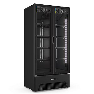 Expositor Refrigerador 2 Portas Slin 752 Litros VB70 All Black Metalfrio-LANÇAMENTO