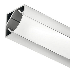 Canaleta Para Led Com Capa Leitosa De Canto Barra Com 2500mm