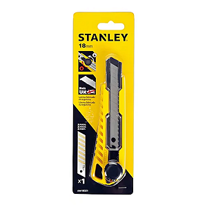 Estilete Retrátil Stanley 18mm com Botão Giratório - Precisão e Conforto