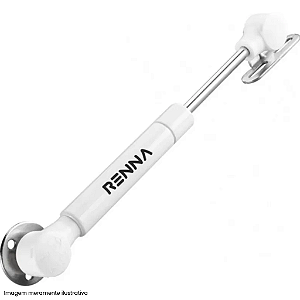 Pistão a Gás Renna 100N Branco – Abertura Suave e Silenciosa para Seus Móveis