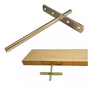 Suporte Invisível para Prateleira 70mm Bicromatizado – Fixação Segura