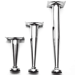 Pé Cônico Regulável 18cm CAAD – Aço Resistente e Design Moderno