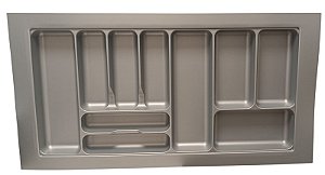 Divisor de Talheres Hettich Cinza 1000mm x 520mm - Organize sua Cozinha