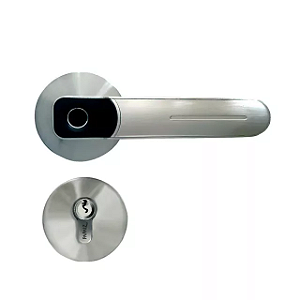 Fechadura Digital de Embutir com Biometria SL135 Prata – Papaiz