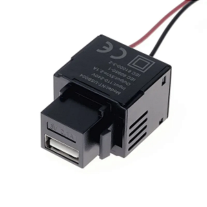Conector USB Charger 5V 2.1A Preto Keystone - QTMOV
