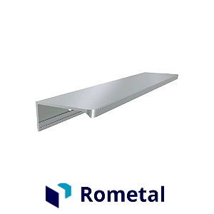 Puxador Rometal Cielo RM-378 100mm Alumínio Natural