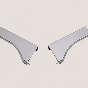 Ponteira 183 S7020 Cromo Acetinado Rometal para Perfil Puxador RM-183