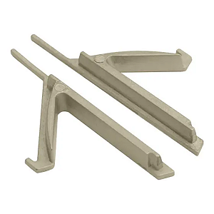Ponteira para Perfil RM 214 Champagne 1001 – Rometal (Par)
