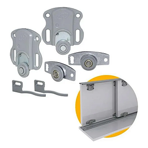 Kit Rometal RO-21 2210 – Sistema Sobreposto para Porta de Madeira (1 folha)