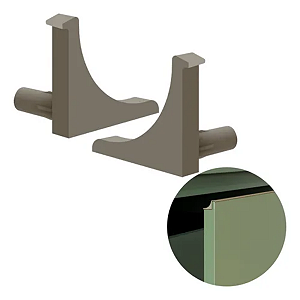 Ponteira PE-250 para Puxador 18mm – Rometal Champagne Claro