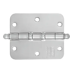 Dobradiça La Fonte Redonda 85 – 3x2.1/2″ R15 Cromado