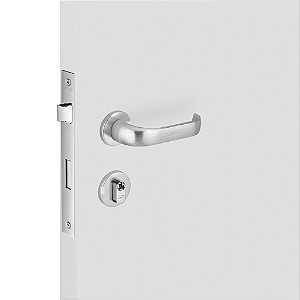 Fechadura Externa Duna 40mm Imab Cromo Acetinado